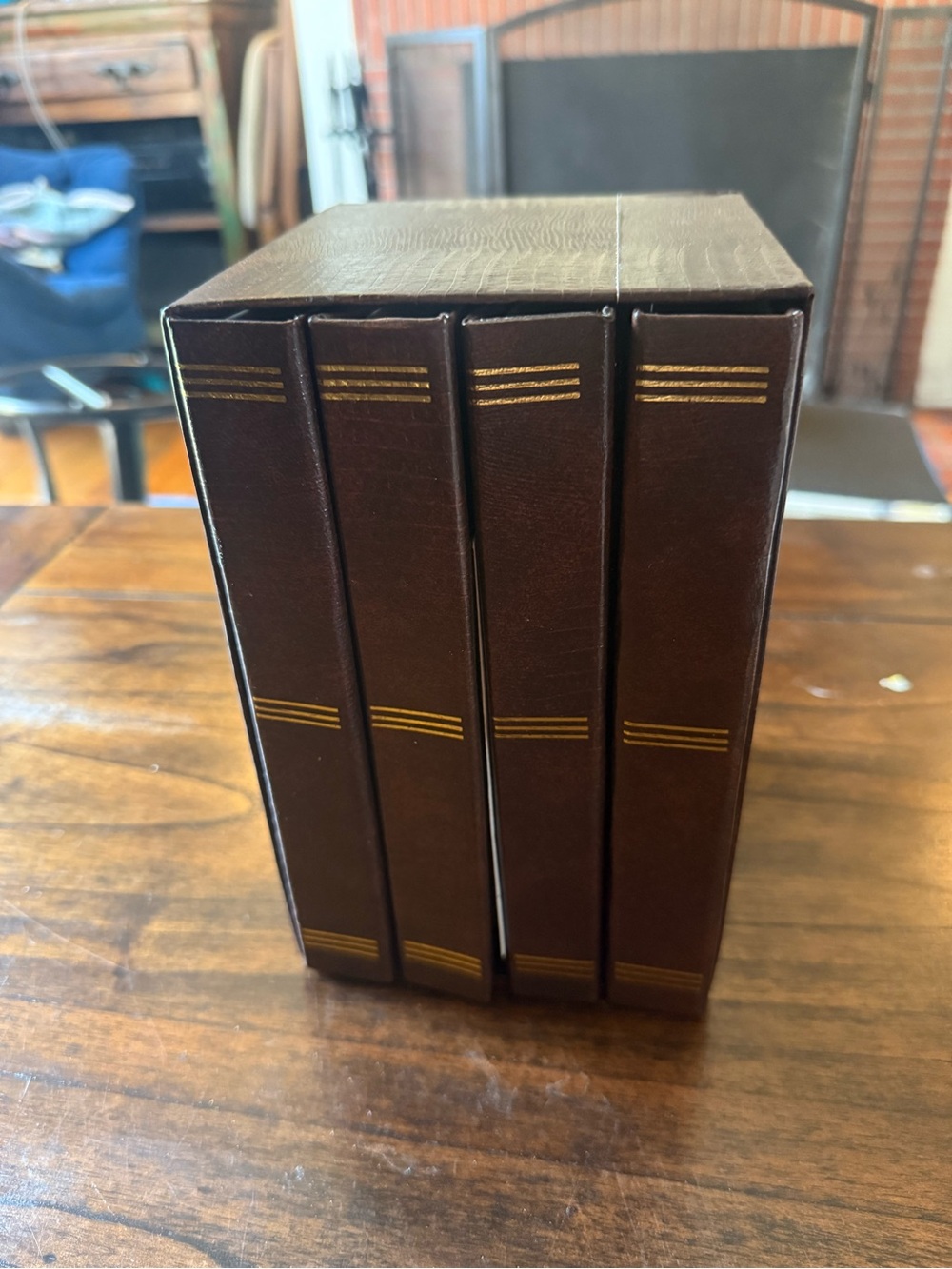 Classic Vintage Brown Decorative Photo Album Set - Home Accents
